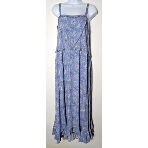 Spell Blue Floral Midi Dress